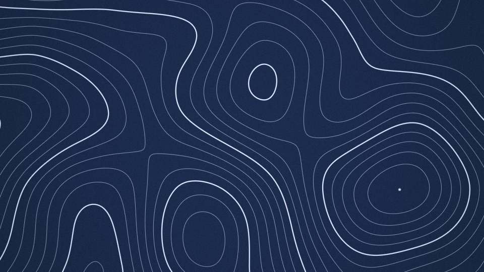 Wallpaper LINEA: helle Höhenlinien auf Navy